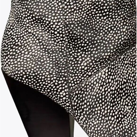 New Tory Burch Lila Knee High Spotted Calf Hair Boots Women’s Size 7 - Picture 6 of 11